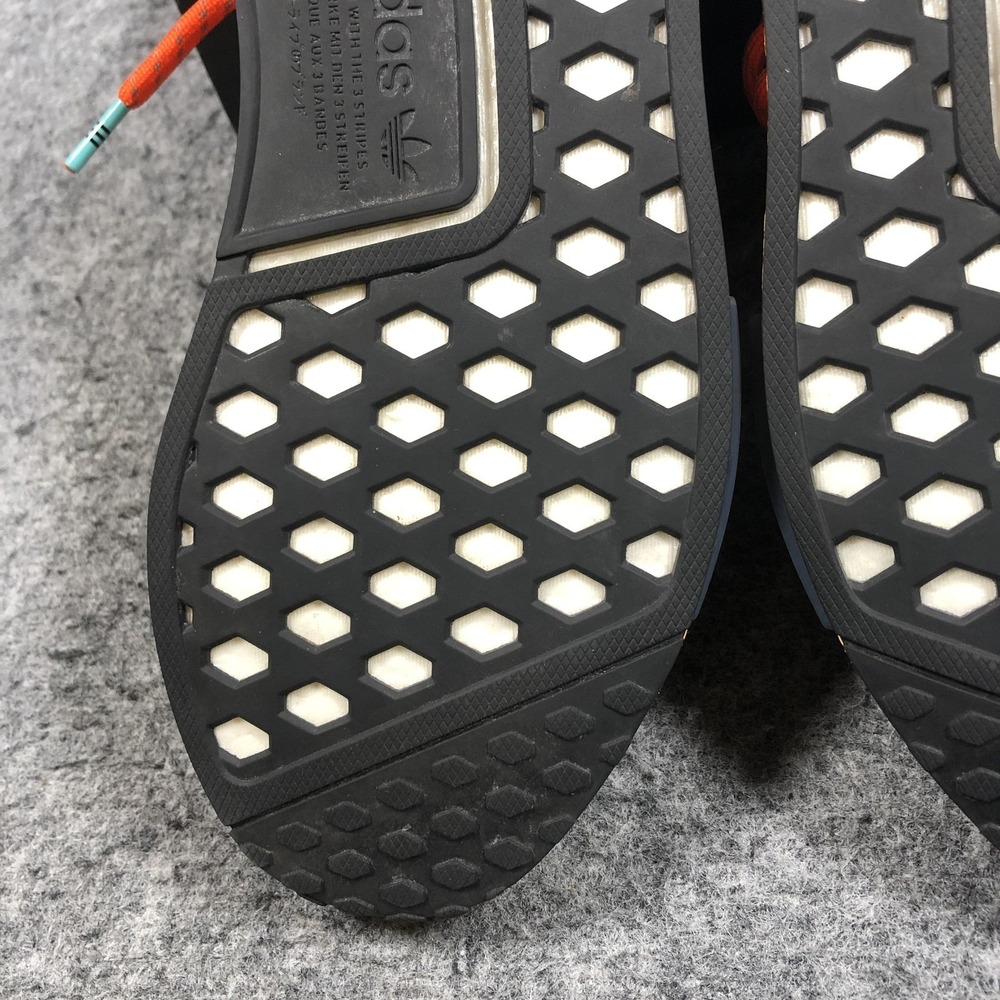 Adidas Pharrell x NMD Hu Animal Print Pulse Amber Shoes Mens 8.5 Sneakers - Picture 12 of 16